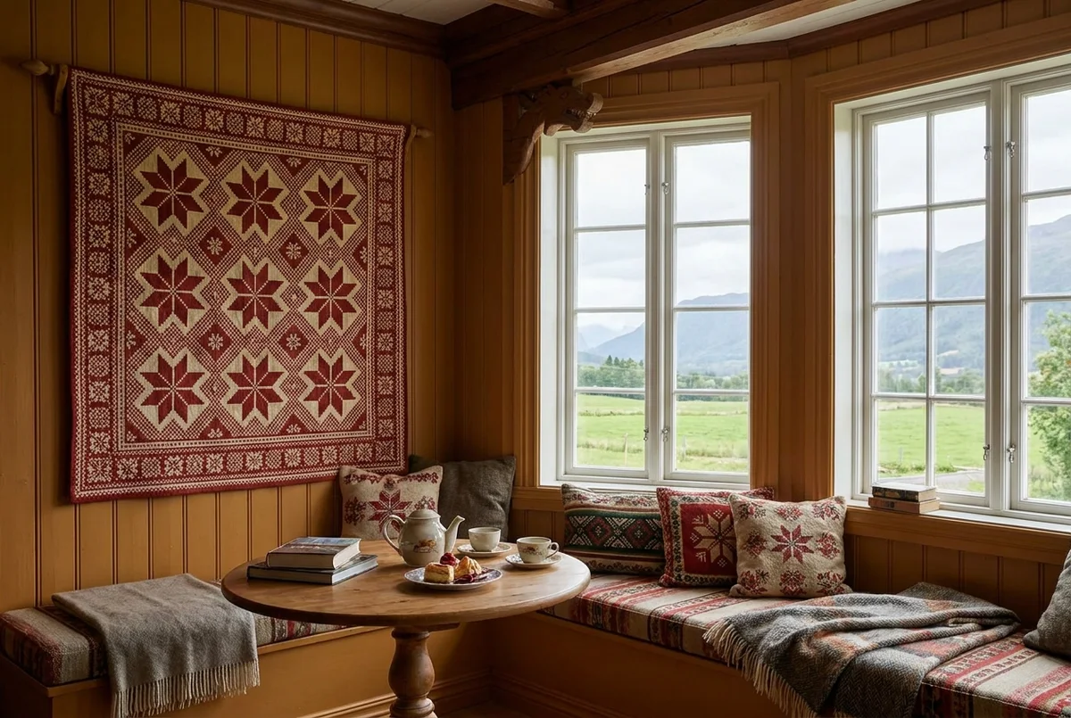 The Selburose Suite sitting corner beside the southern window